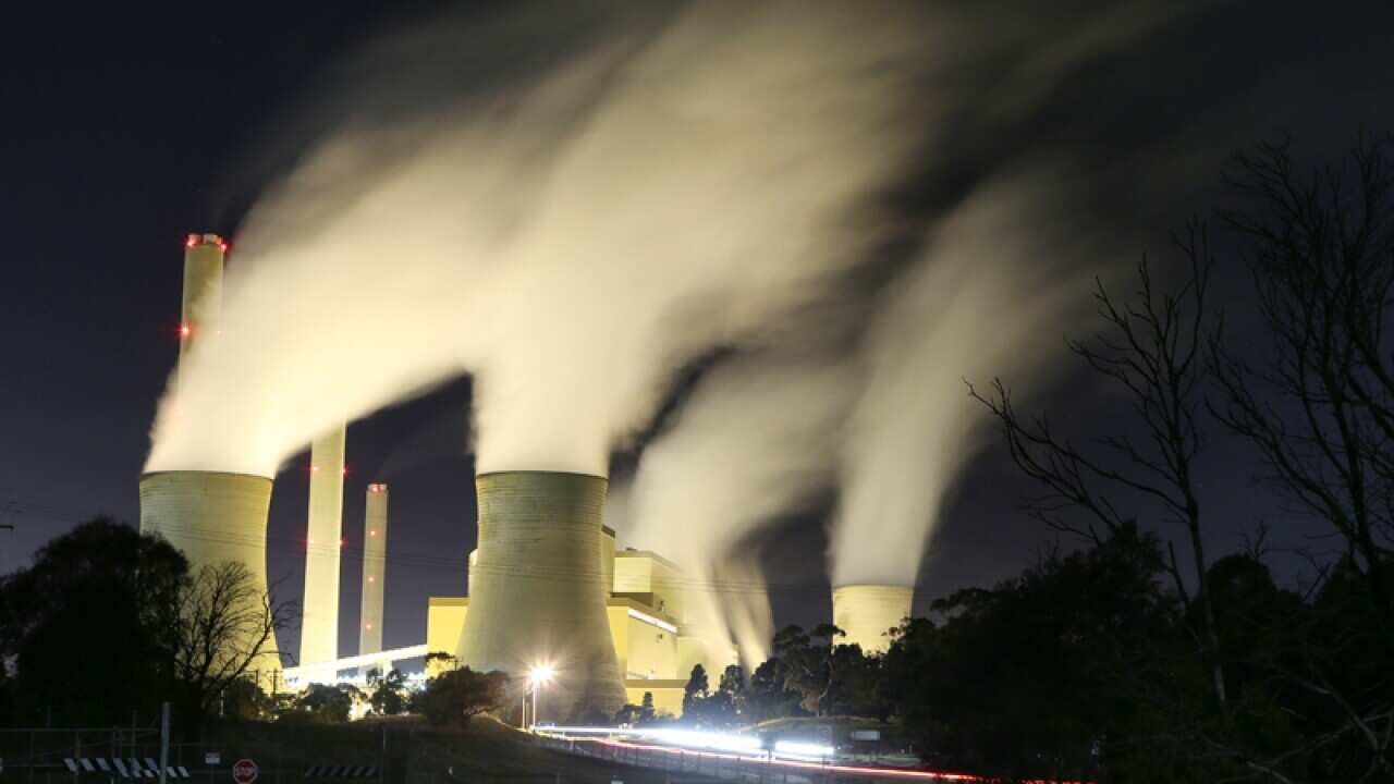 Smoke rises from the Loy Yang Power Station in the La Trobe Valley