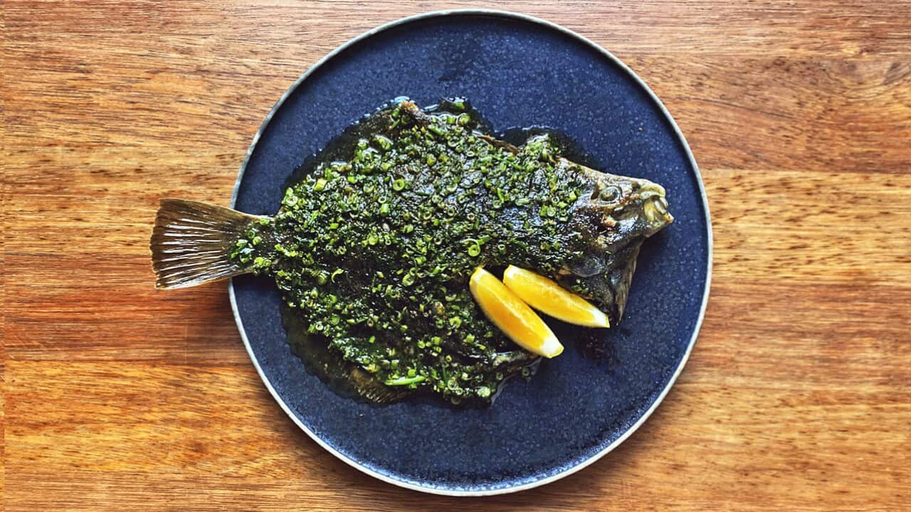 Pan-fried flounder-image