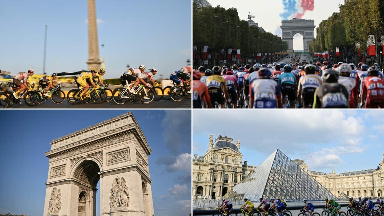 The finale of the Tour de France