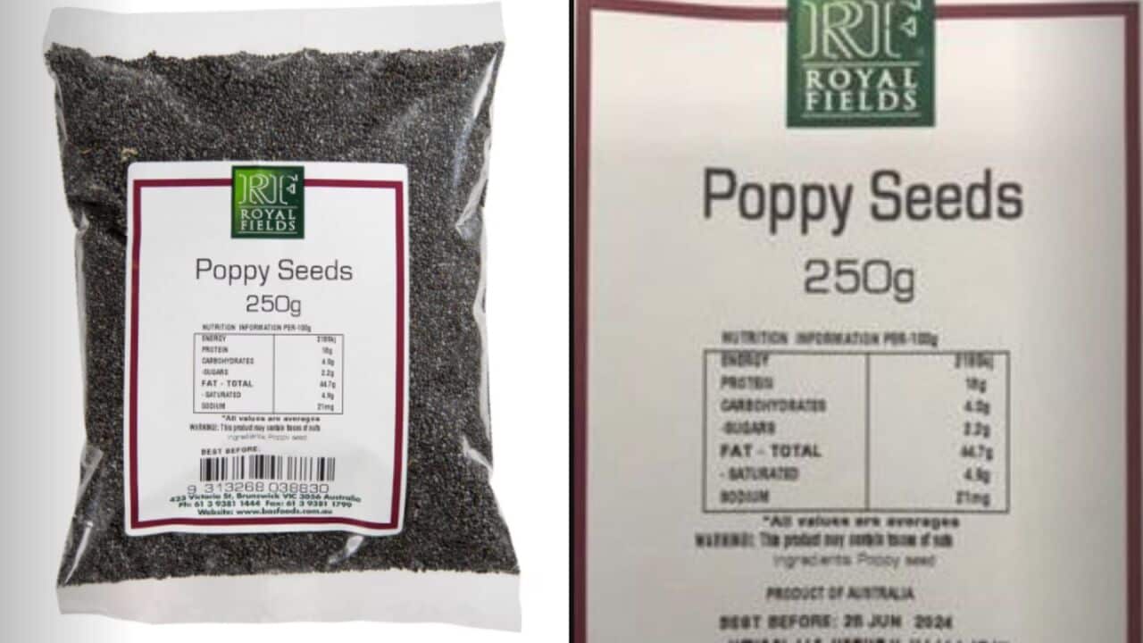 Poppy seed item Coles recall