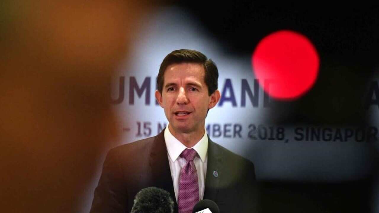 Minister for Trade Simon Birmingham