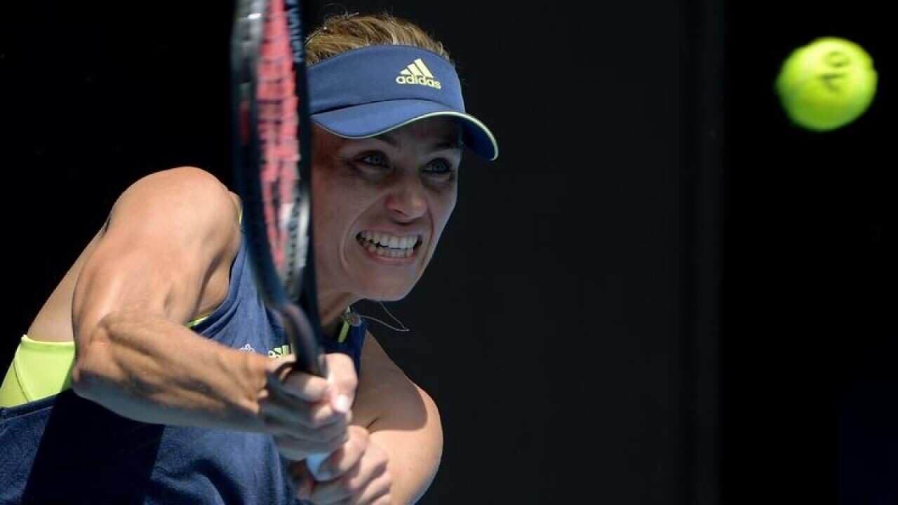 Angelique Kerber of Germany in action