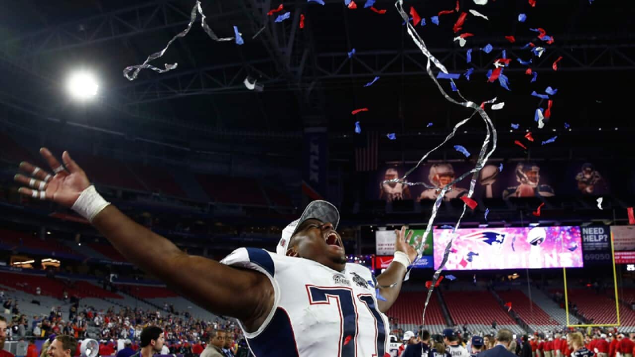 New England Patriots guard Cameron Fleming