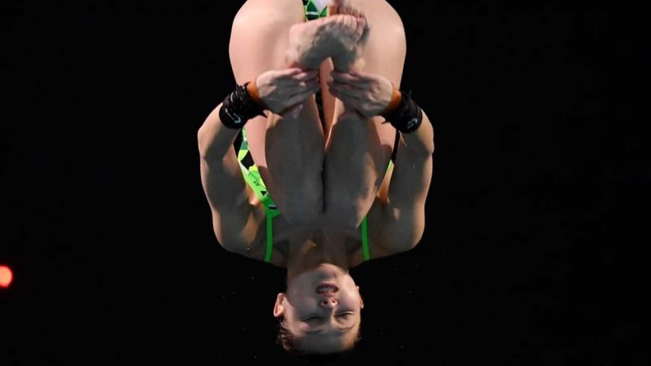 Melissa Wu during a dive