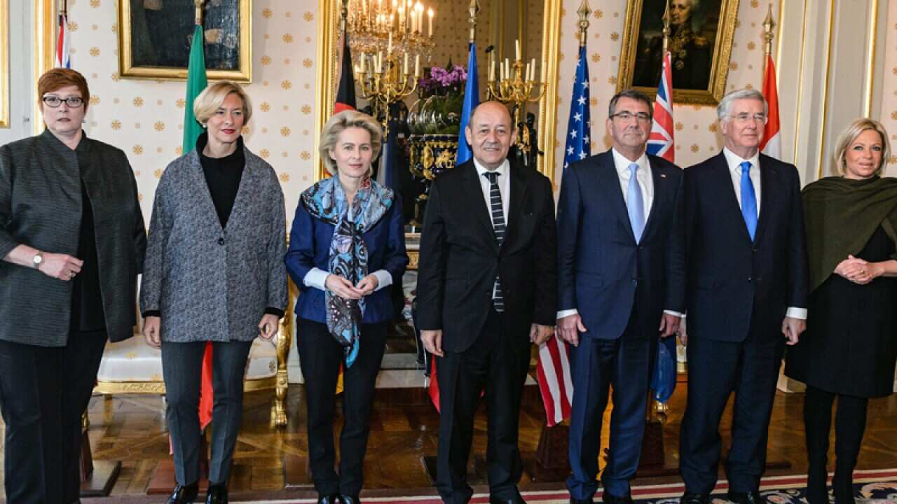 Defence chiefs from eight countries in Paris