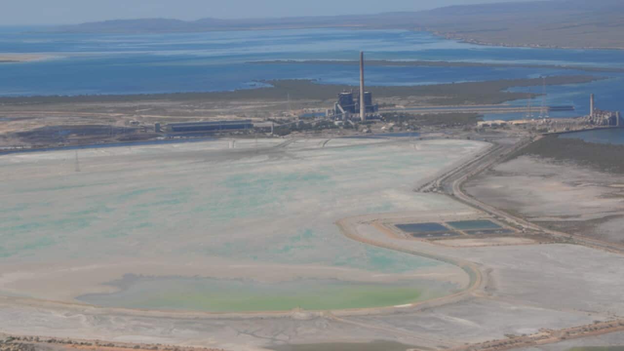 A view of the ash dam from the closed Northern Power power station
