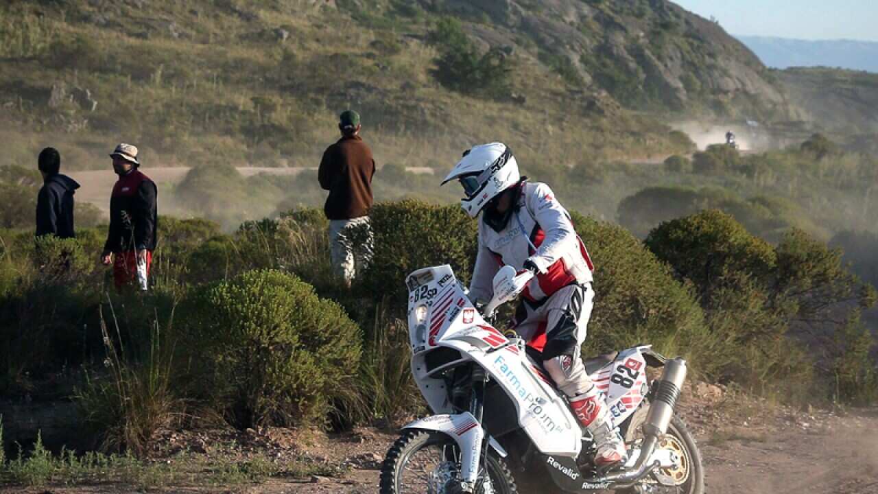 Michal Hernik during the Dakar Rally