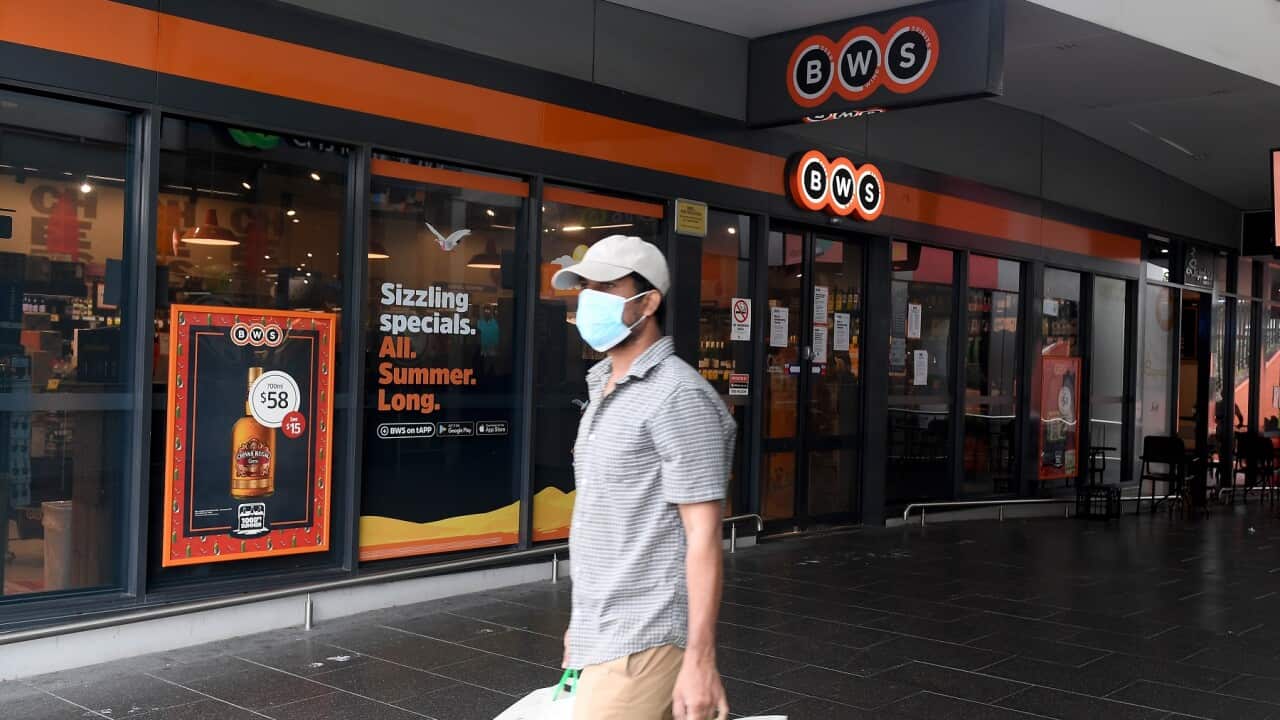 A General view of thesite of contamination BWS store at Berala in Sydney