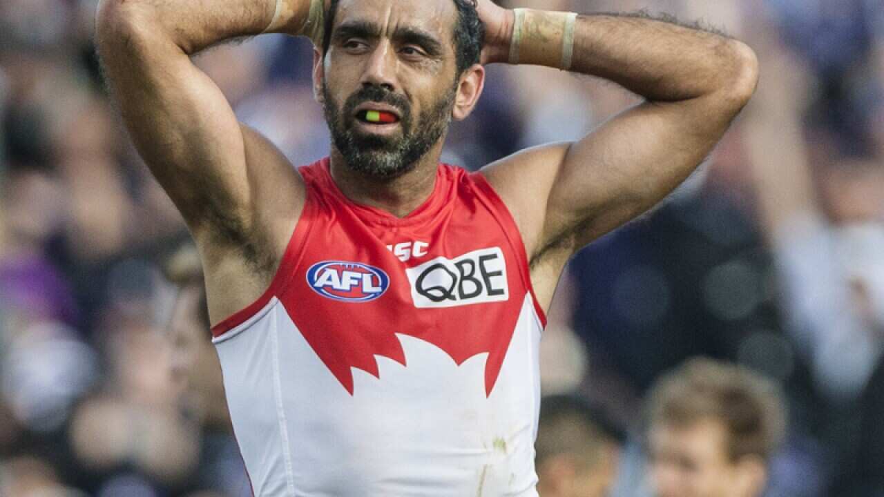 Adam Goodes of the Sydney Swans