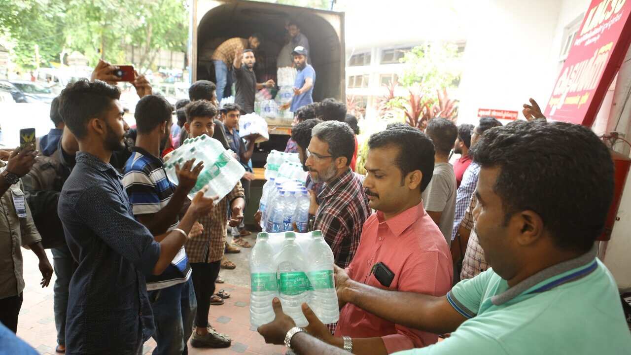 Flood Relif collection by Thiruvananthapuram corporation