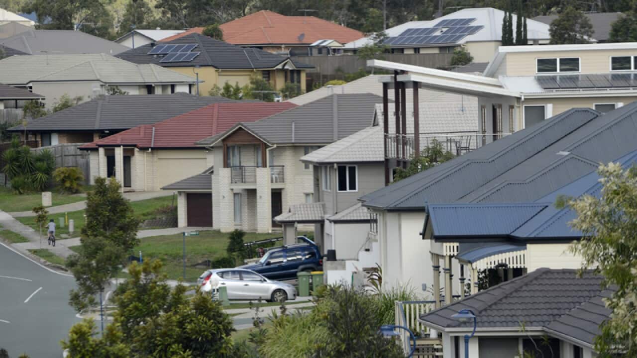 New homes in an estate in Brisbane