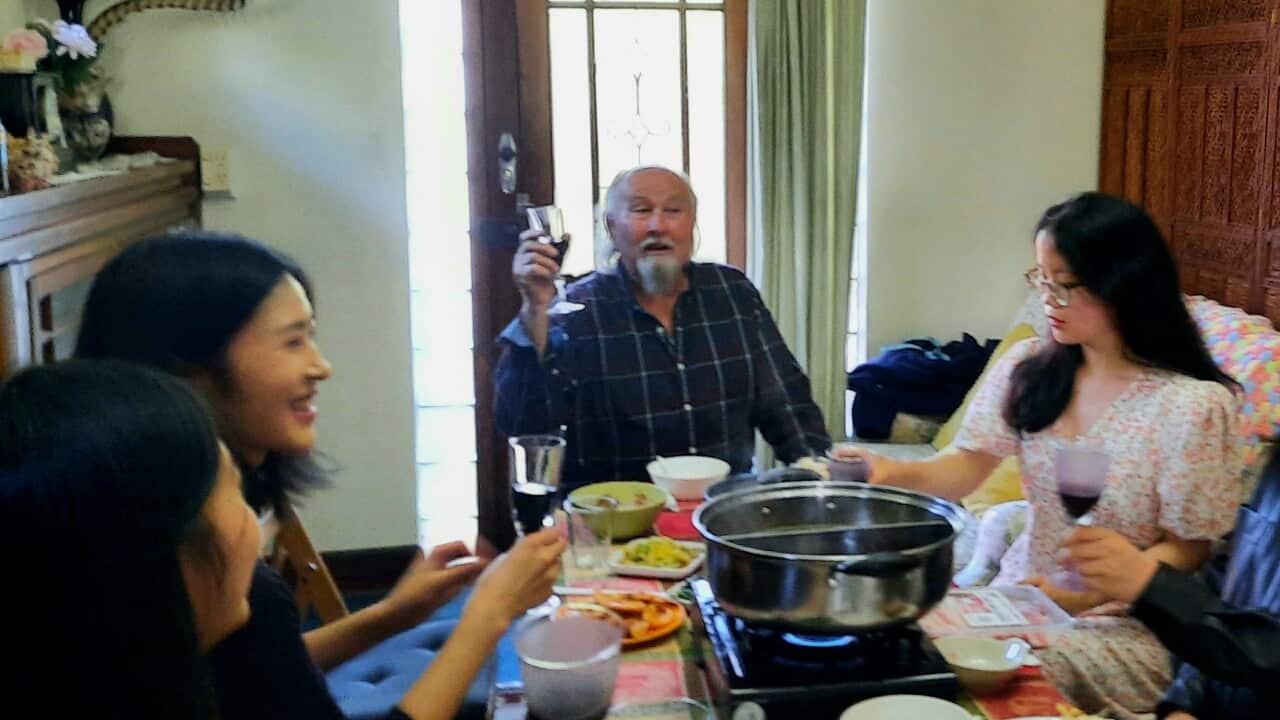 having Christmas with my landlord