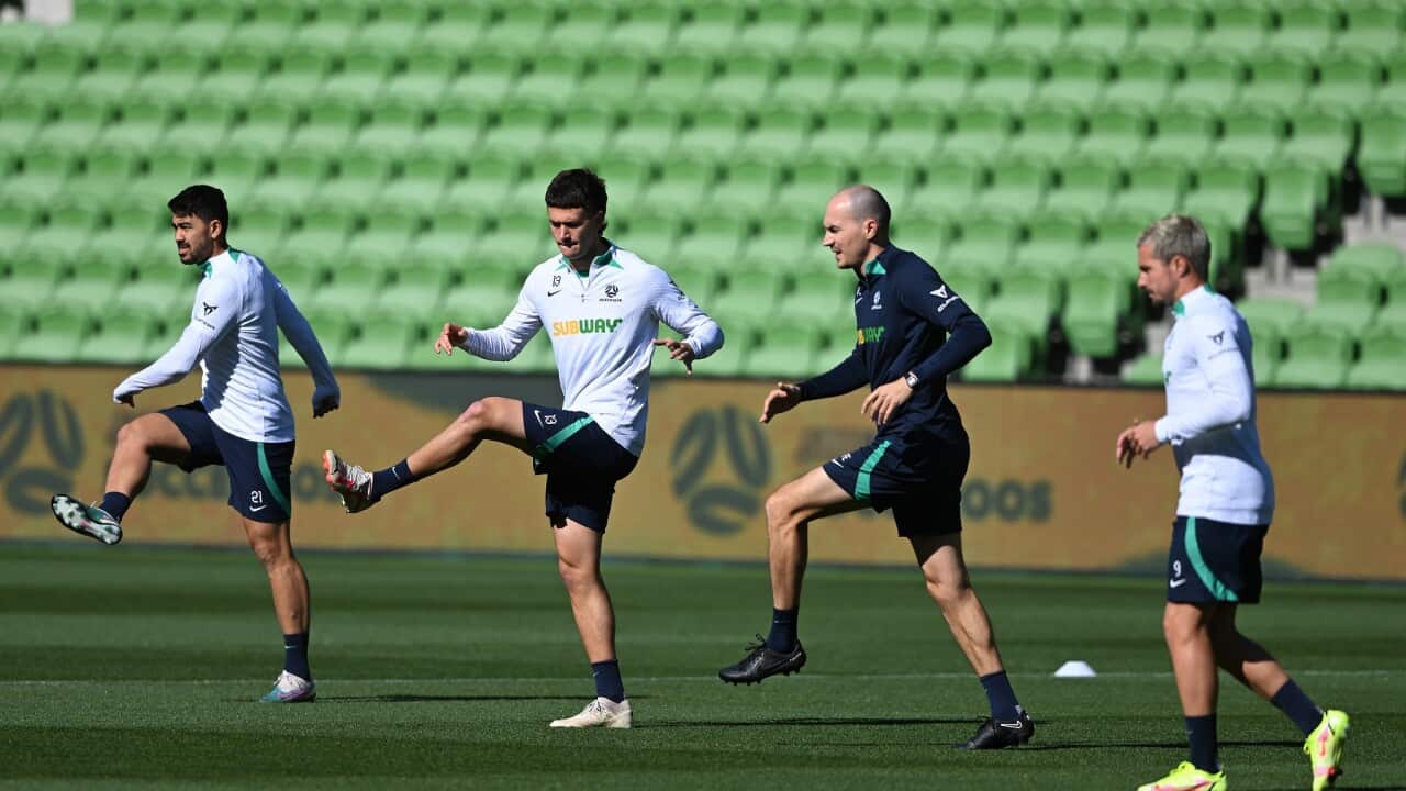 Socceroos training session ahead of the FIFA World Cup 2026 Second Round Asian Qualifier.