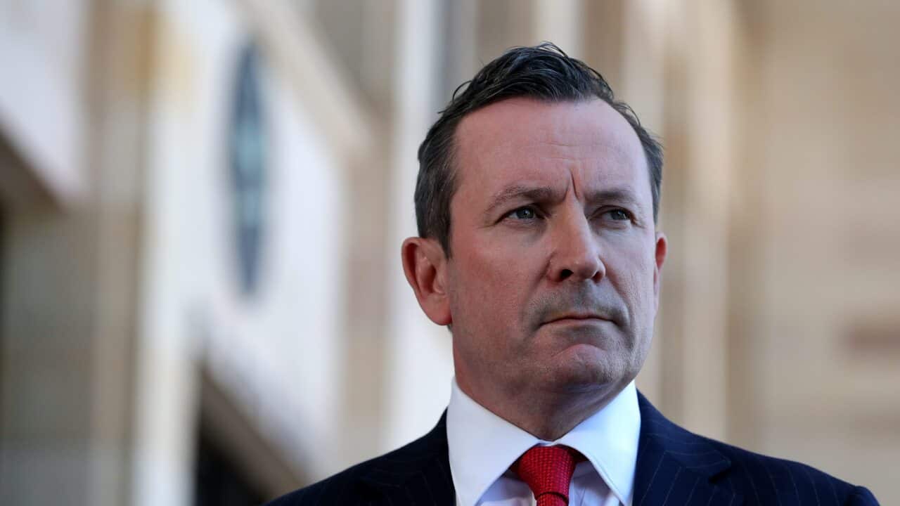 Mark McGowan speaks to the media during a press conference in Perth in September.