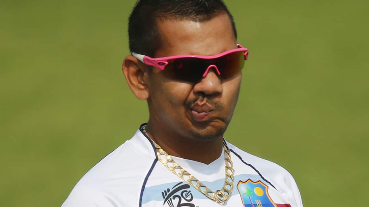 West Indies off spinner Sunil Narine