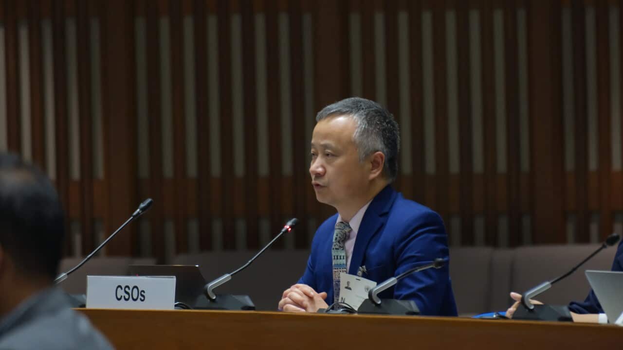 Dr. Xunpeng Shi Speaks at a United Nations Conference