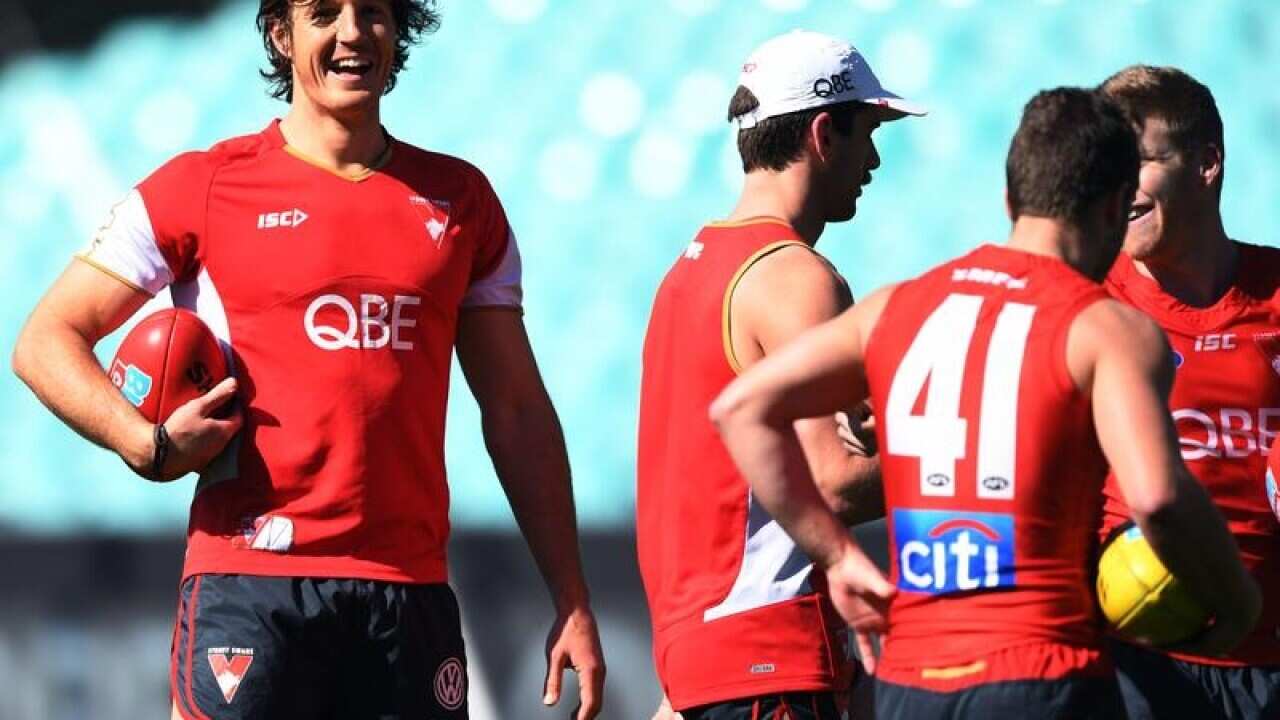 Kurt Tippett of the Sydney Swans