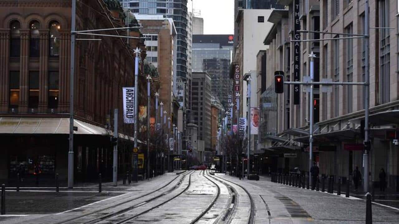 خیابان خالی جورج در سیدنی