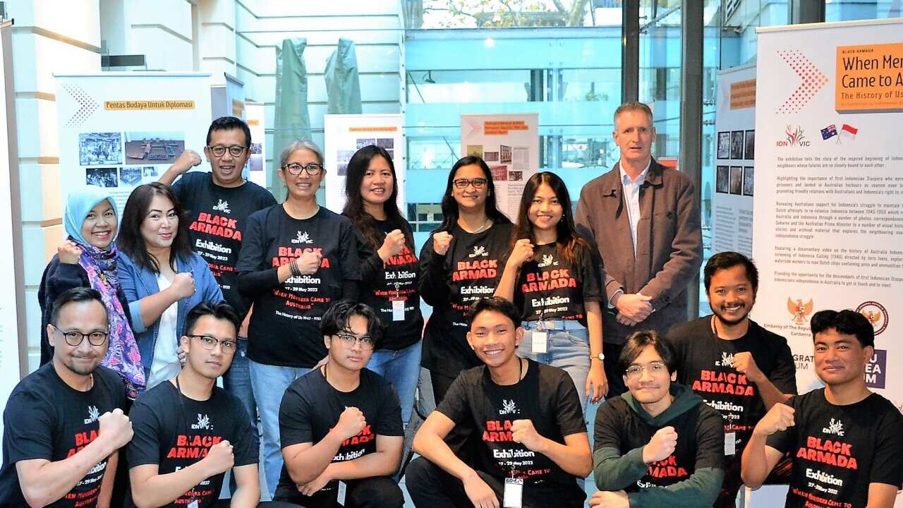 Committee Black Armada Exhibition 27-29 May 2022. Iwan Sulistiyawan Wibisono, second row, 3rd from the left.