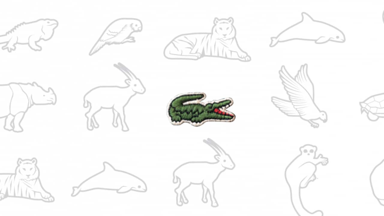 Lacoste's iconic crocodile disappears in favor of endangered species French