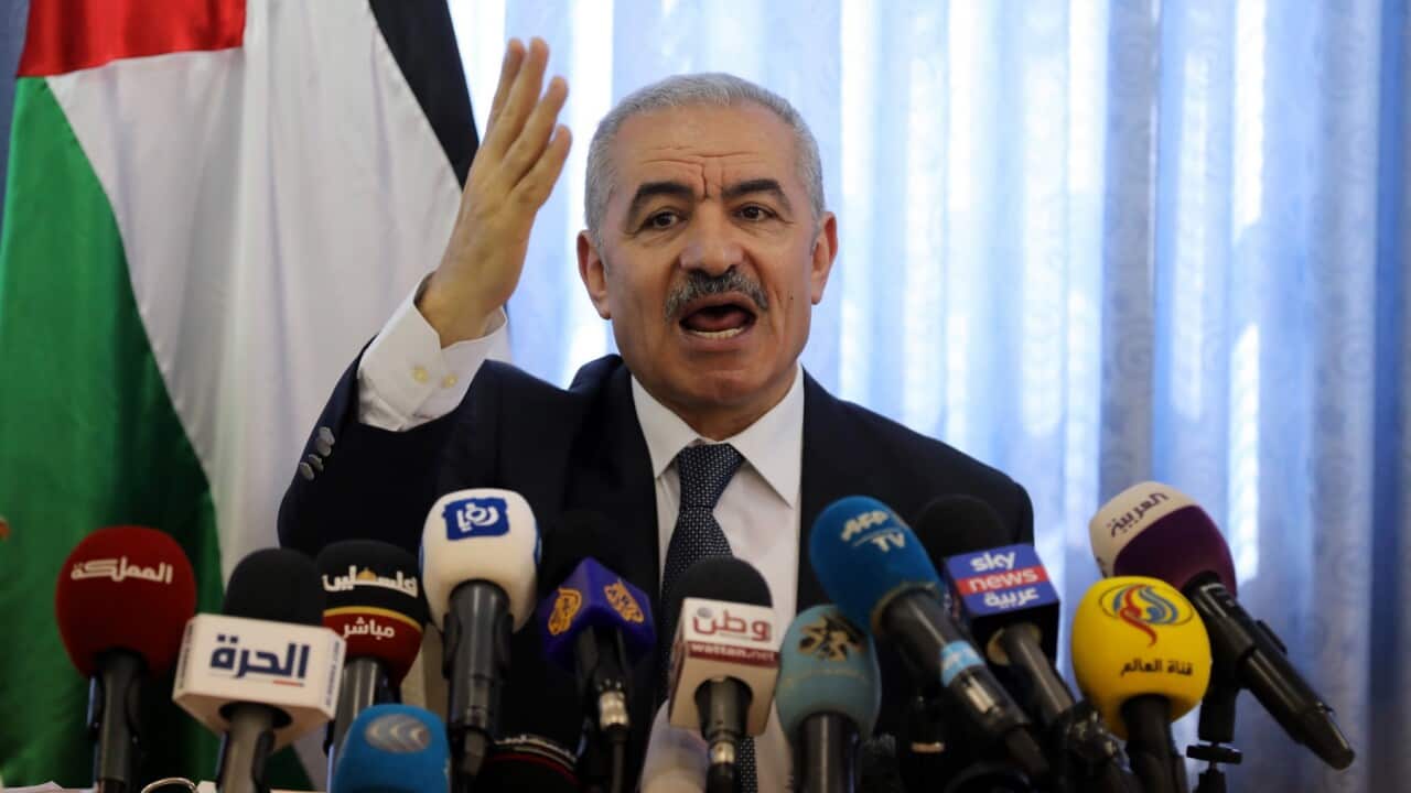 Palestinian Prime Minister Mohammad Ashtiyeh (AAP)