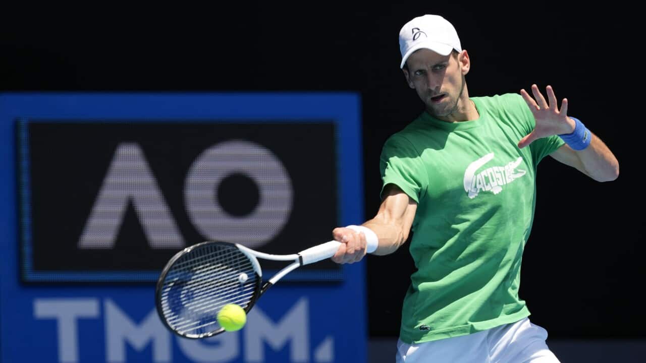 Serbia's tennis champion Novak Djokovic