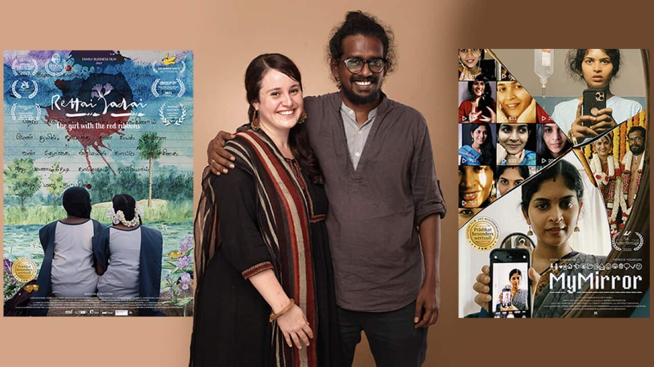 Franziska Schonenberger, Jayakrishnan Subramanian directors of ‘Rettai Jadai’ and ‘My Mirror’