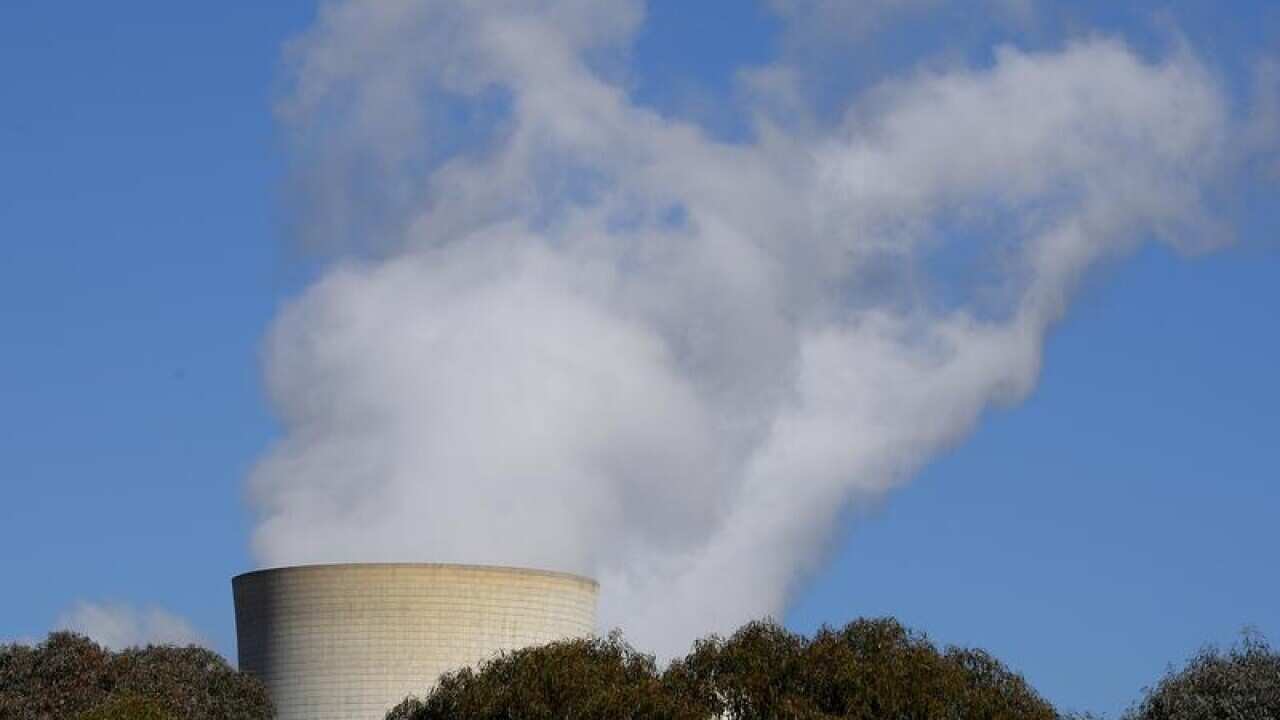 A general view of the Mt Piper coal-fired power station near Lithgow