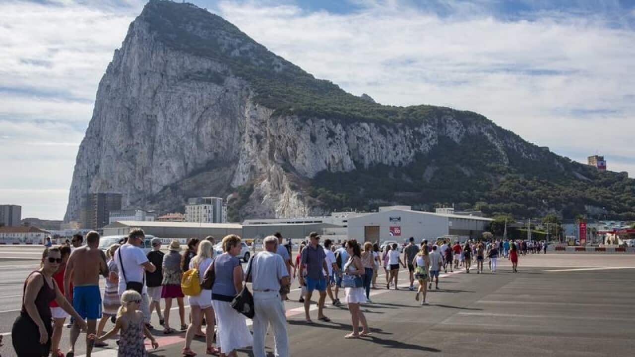 A file image of the airport of Gibraltar
