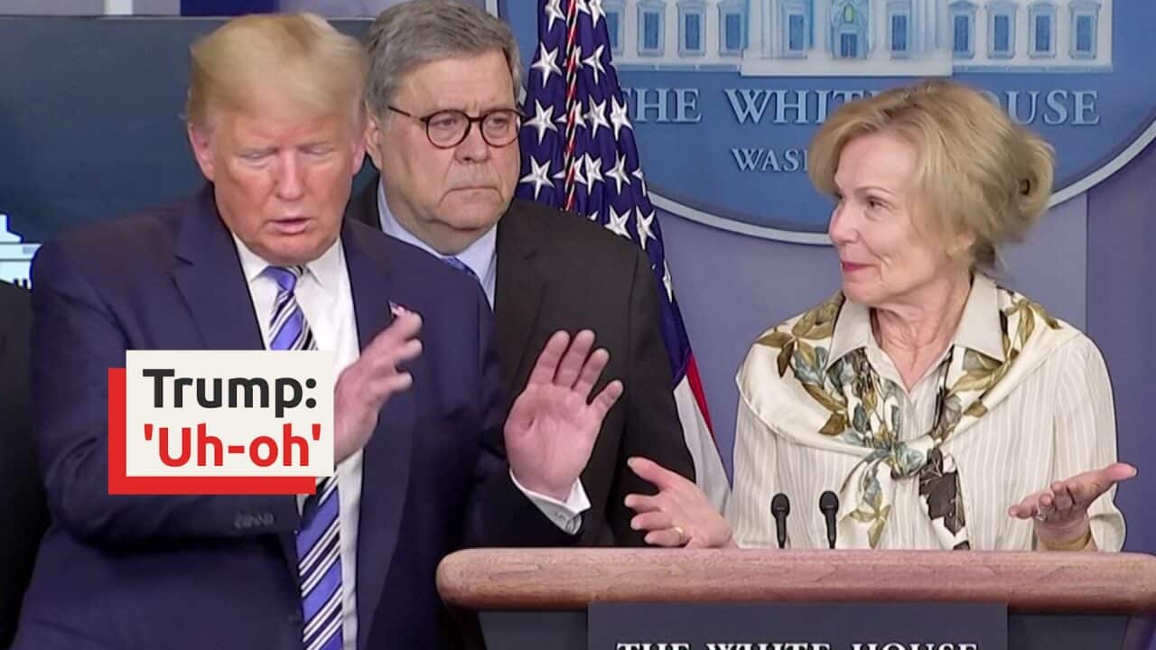 President Trump moves away as offical says she had fever