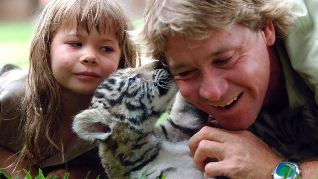 The Crocodile Hunter Steve Irwin, and his daughter Bindi Irwin