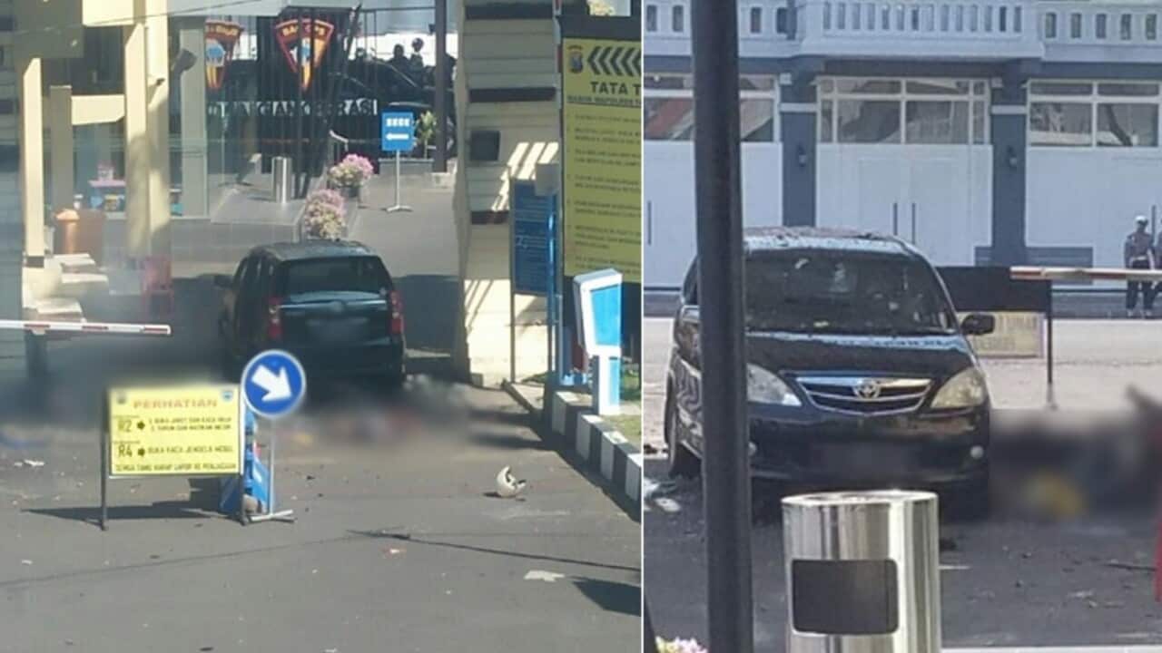CCTV footage of the attack