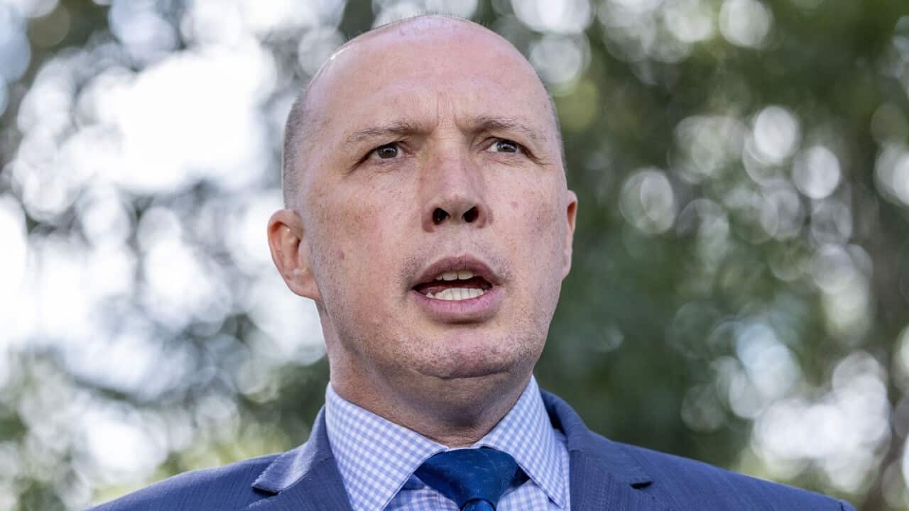 Peter Dutton in Brisbane.