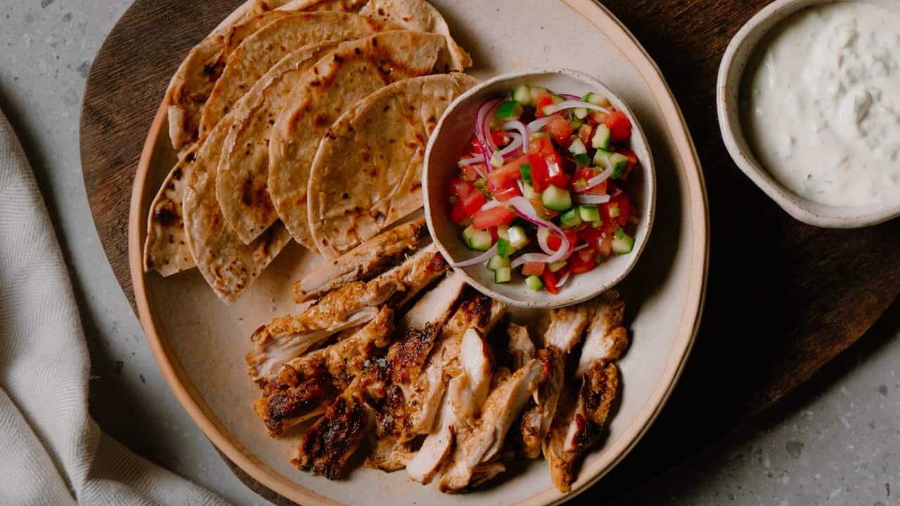 Tandoori chicken platter