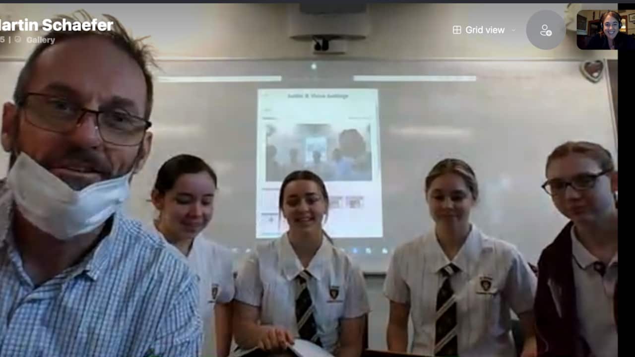 Ein Bild von unserem Skype Interview