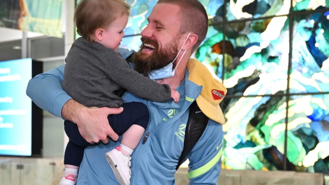 SOCCEROOS ARRIVAL SYDNEY AIRPORT