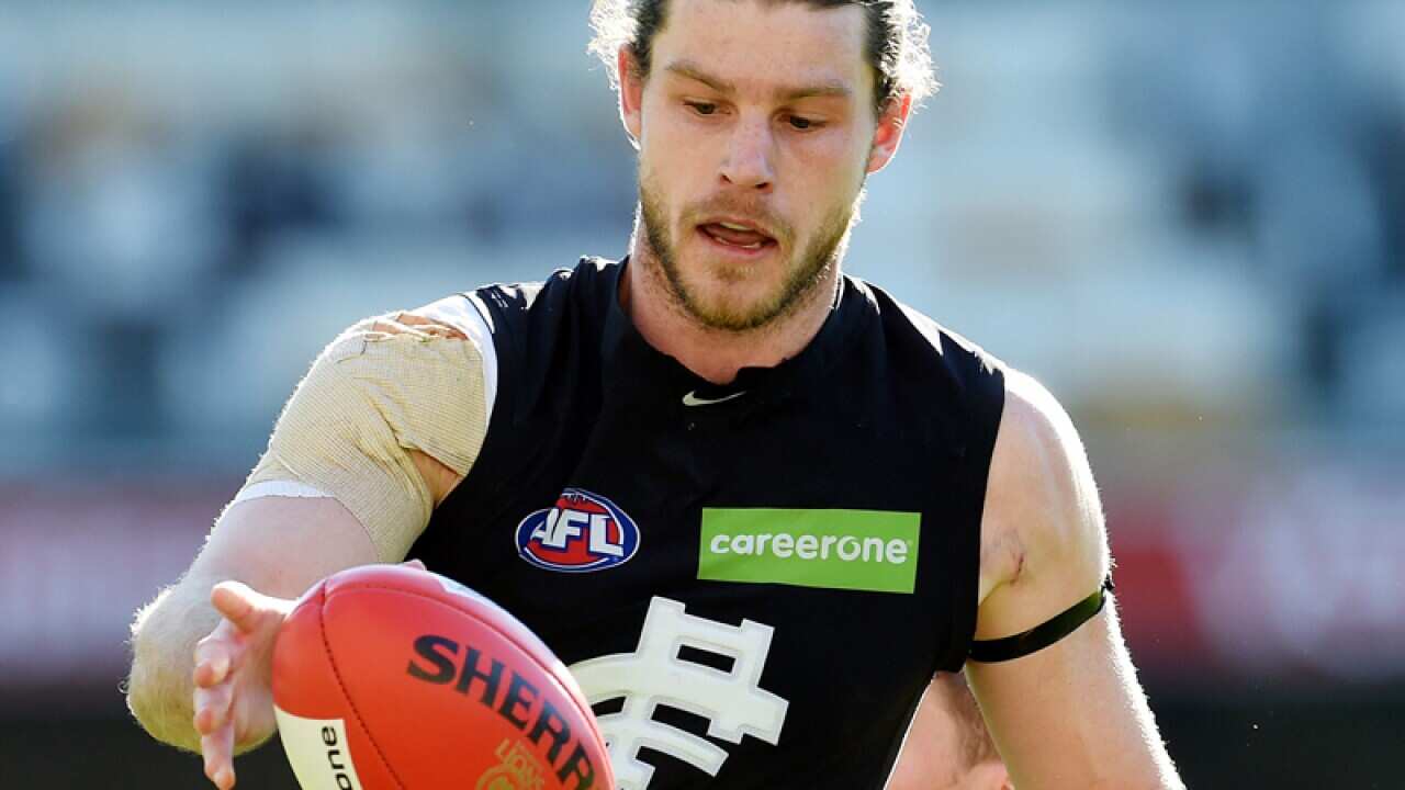 Bryce Gibbs of the Carlton Blues