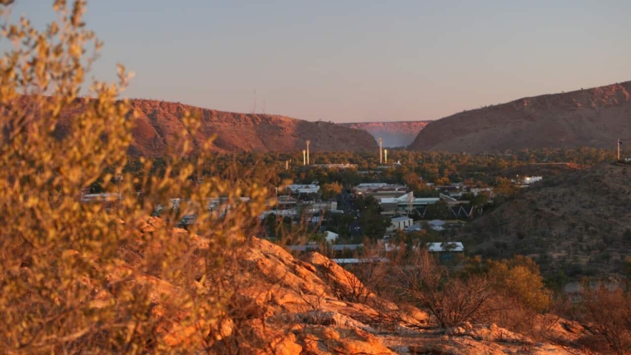 Overlooking Alice Springs from Anzac Hill