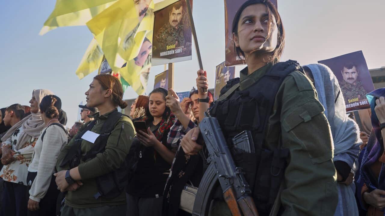 Syria Kurds Funeral