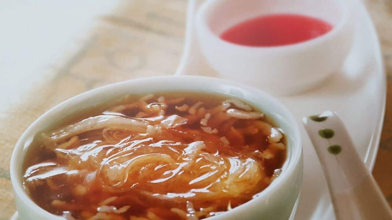 mock shark fin soup