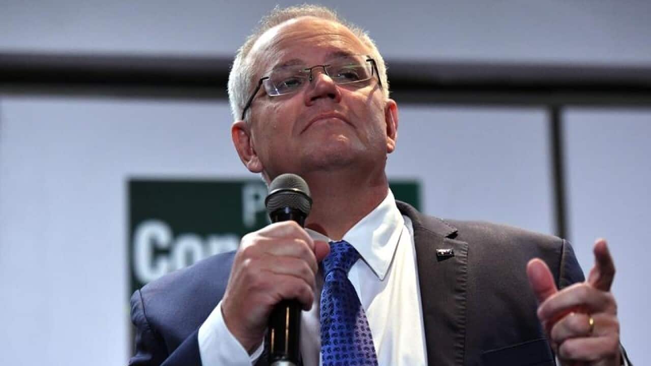 Scott Morrison on the campaign trail in Port Macquarie