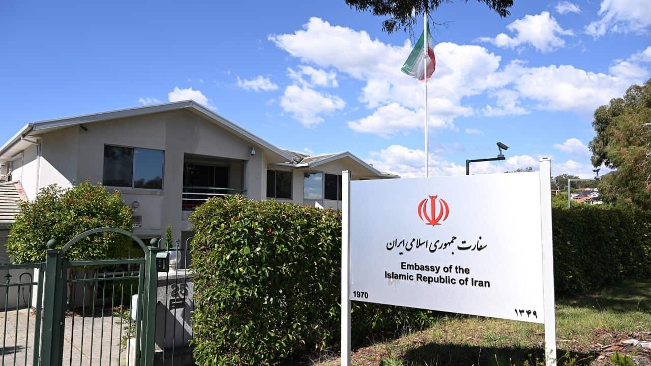 IRANIAN EMBASSY CANBERRA STOCK FILE