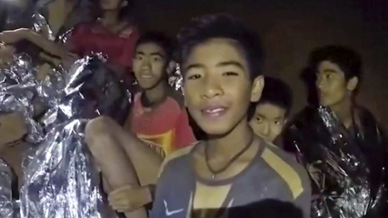 Young soccer team trapped in a Thai cave.