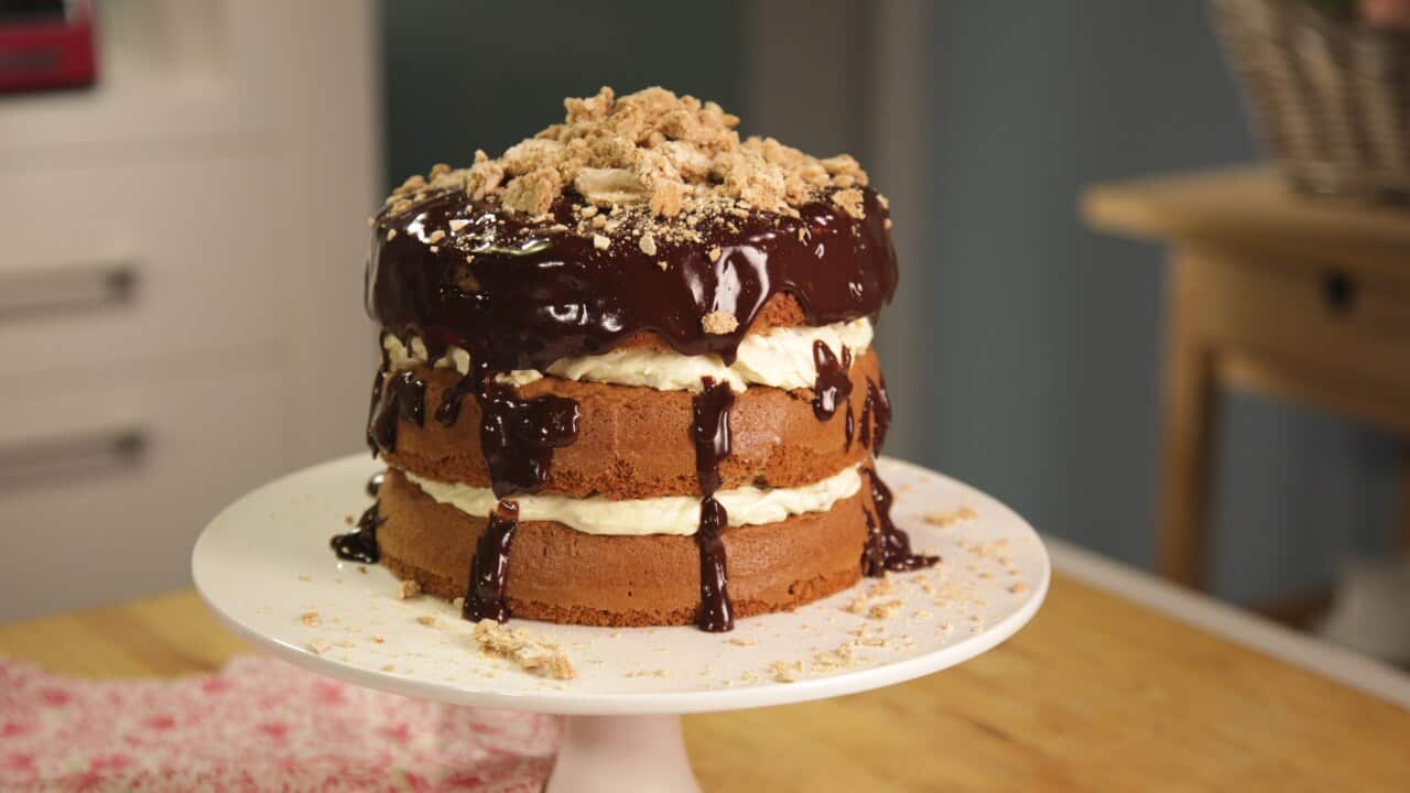 Luscious ginger layer cake