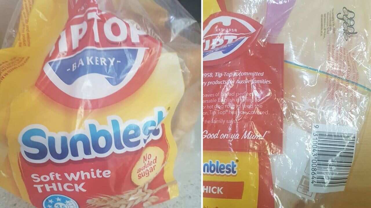 The needle was found in a loaf of Tip Top Sunblest bread.
