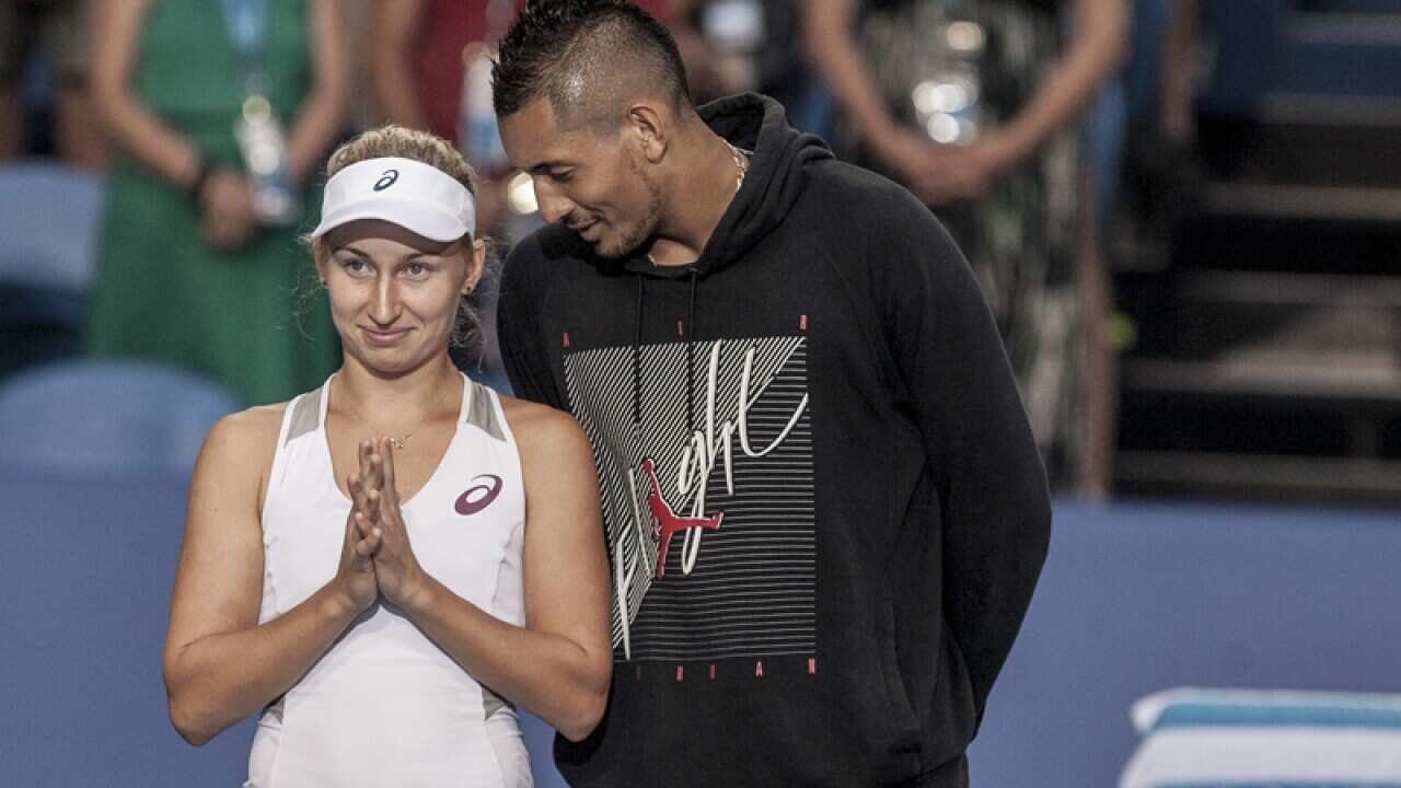 Daria Gavrilova for Australia and Nick Kyrgios for Australia