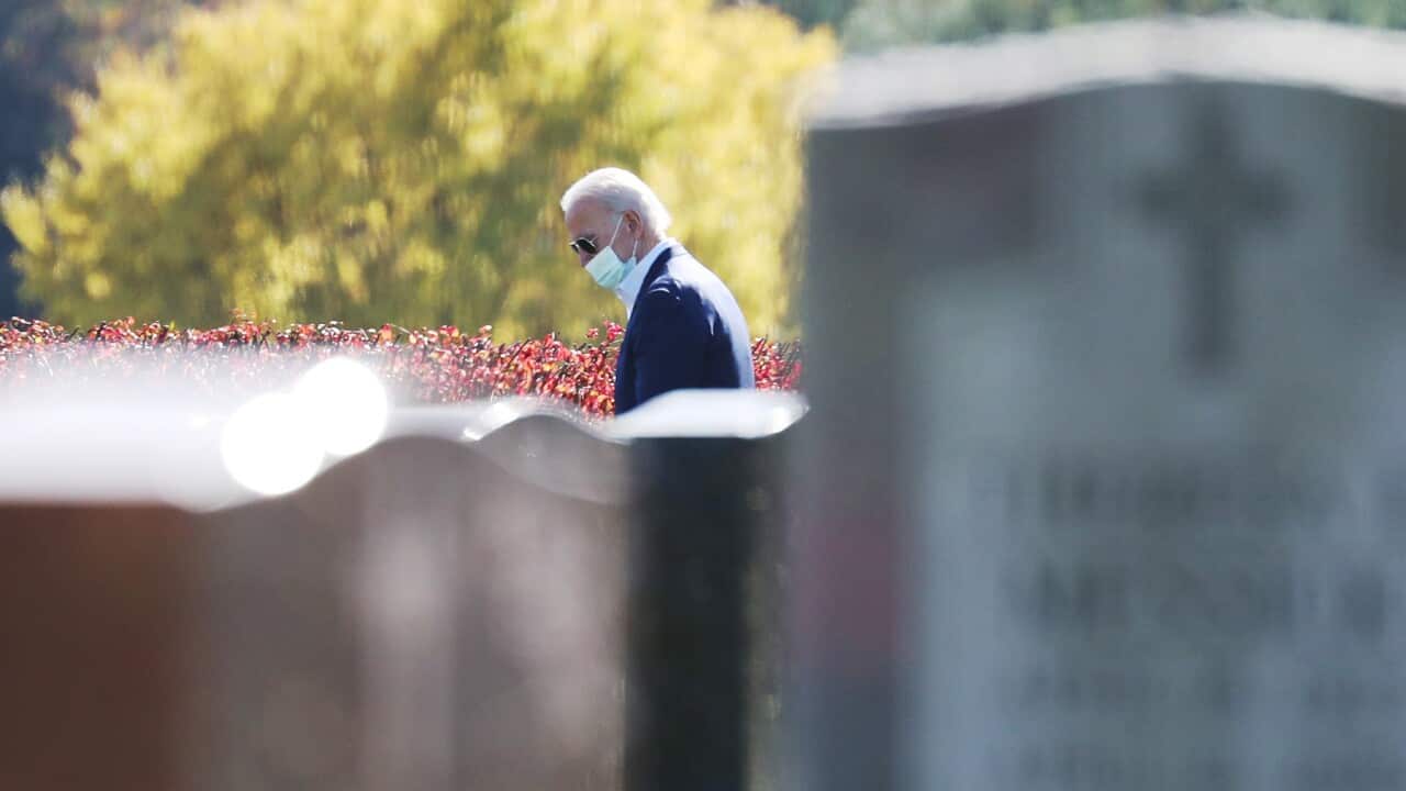 Joe Biden Attends Morning Church Service Day After Being Projected Winner Of Presidential Election