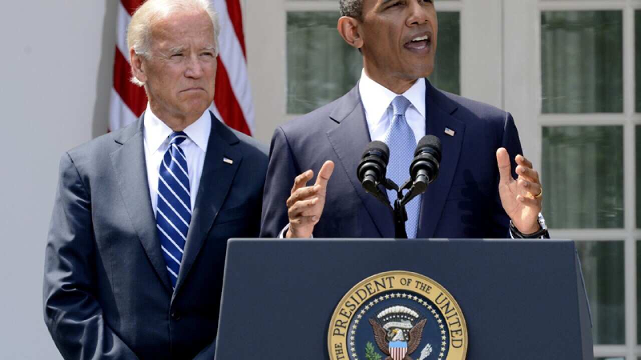 US President Barack Obama and Vice-President Joe Biden
