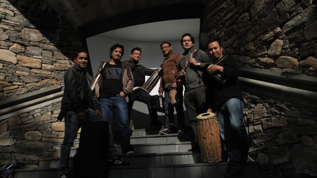 Nepali folk ensemble Kutumba are performing in Perth's Nepal Festival