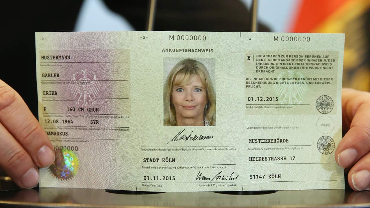 Germany approves ID card for refugees SBS News